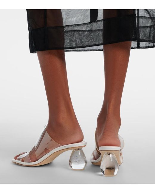 Simone Rocha White Pu Mules