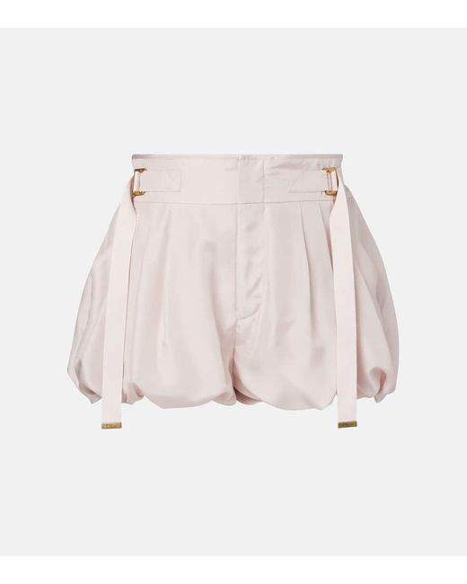 Chloé Natural Shorts Aus Baumwoll-Gabardine