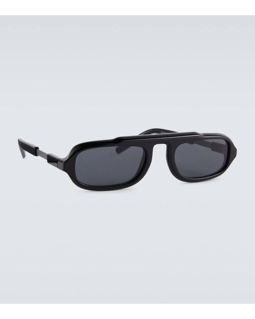 Gafas de sol redondas Giorgio Armani de hombre de color Black