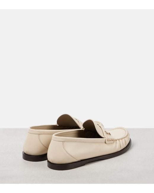Saint Laurent Natural Cassandre Mocassins Loafer