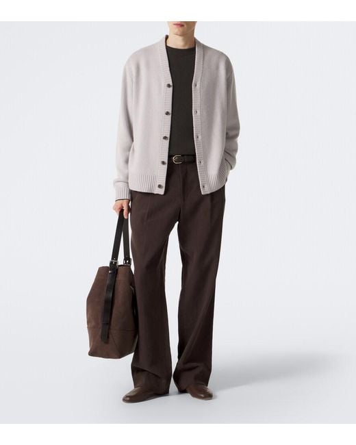 Lisa Yang Gray Fenris Cashmere Cardigan for men