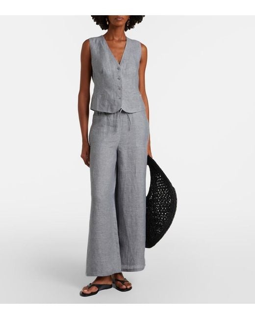 Eres Gray Creatif Linen Vest