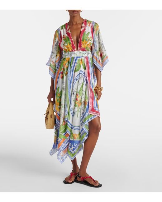 Farm Rio White Tropical Destination Maxi Dress