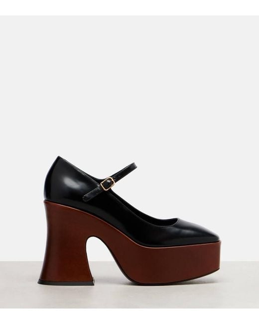 Chloé Black Janis Patent Leather Mary Jane Pumps