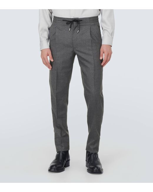 Lardini Gray Wool-blend Pants for men