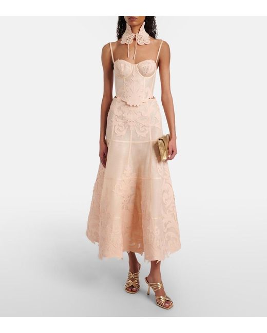 Zimmermann White Rebellion Filigree Bustier And Choker Set