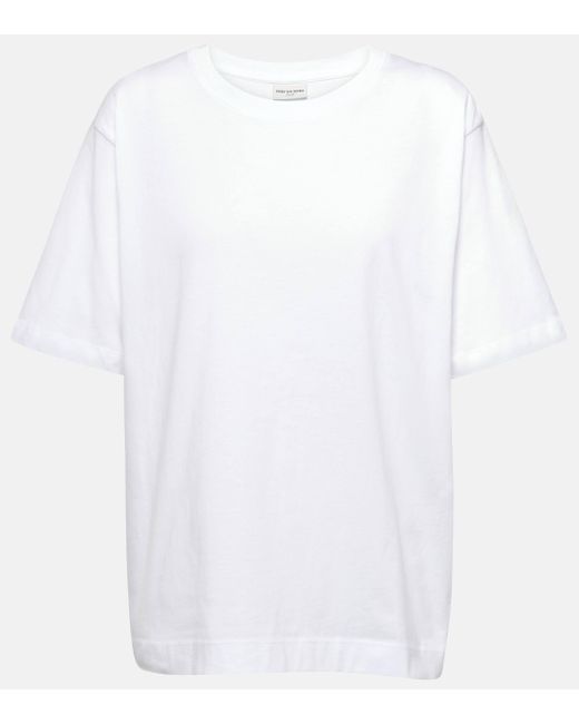 Dries Van Noten White Cotton Jersey T-shirt