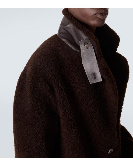 Gabriela Hearst Mantel Teddy Aus Shearling in Black für Herren