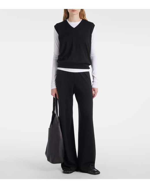 Lisa Yang Black Pullunder Lauri Aus Kaschmir