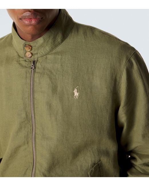 Polo Ralph Lauren Green Linen Jacket for men