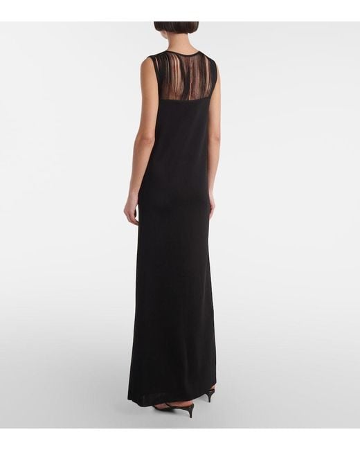 Khaite Black Ruslan Maxi Dress