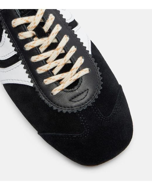Dries Van Noten Black Suede Mules