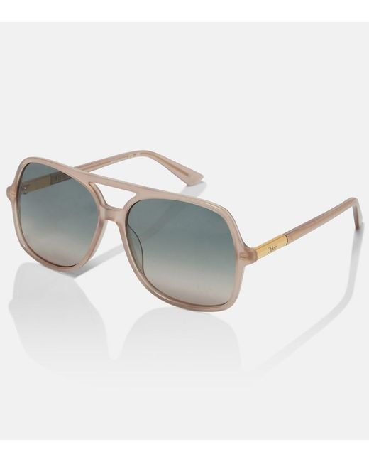 Chloé Gray Judy Oversized Sunglasses