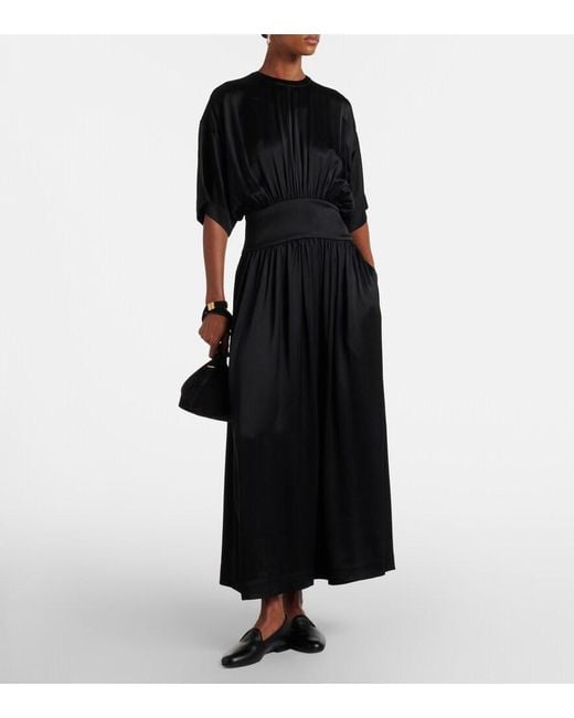 Totême Black Leather Loafers