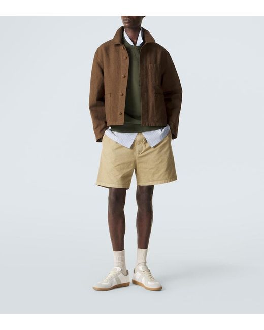 Auralee Natural Cotton Shorts for men