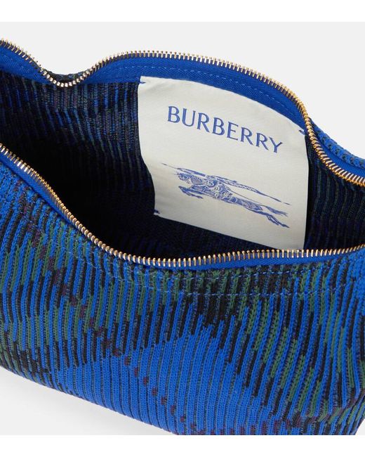 Bolso en jacquard Burberry de color Blue