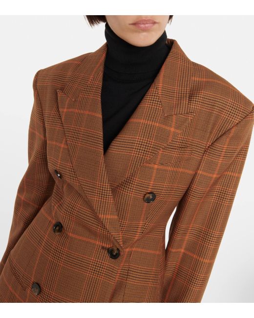 Stella mccartney checked on sale blazer