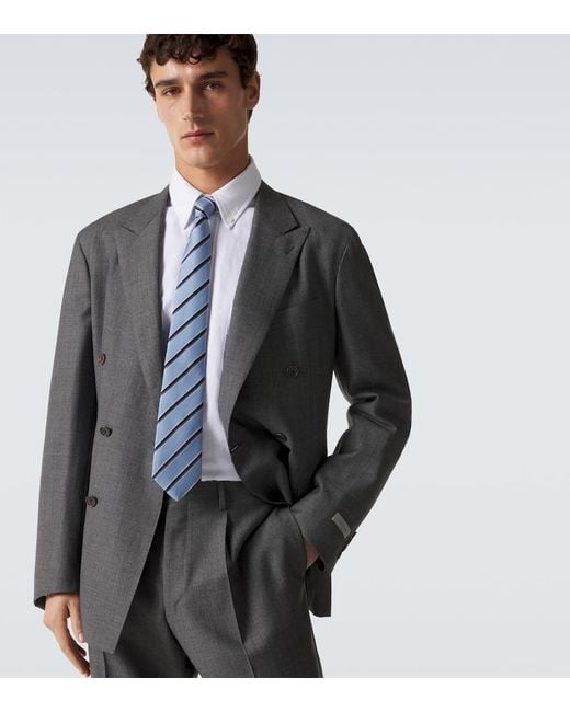 Canali Krawatte Aus Seide in Blue für Herren