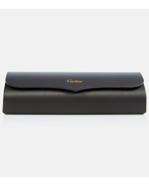 Cartier Brown Cat-Eye Sunglasses