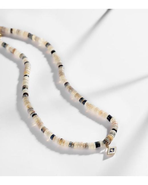 Sydney Evan Metallic 14Kt Beaded Choker