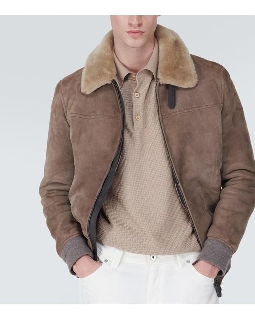 Polo En Coton, Soie Et Cachemire Brioni pour homme en coloris Natural