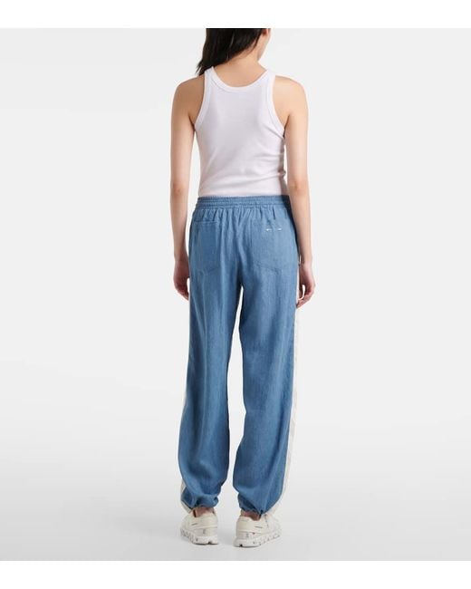 The Upside Blue Oracle Luther Hemp And Cotton Track Pants