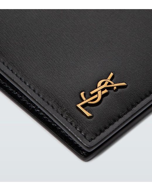 Saint Laurent Black Classic Mini Bifold Wallet for men