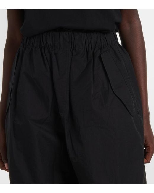 Wardrobe NYC Black High-Rise Cotton-Blend Wide-Leg Pants