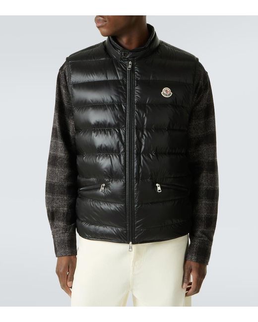 Moncler Black Permanent Down Vest for men