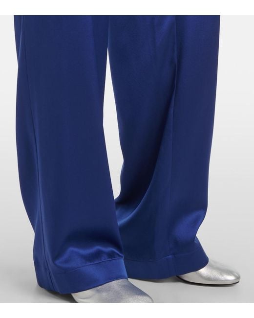 Joseph Blue New Sahel Silk Straight Pants