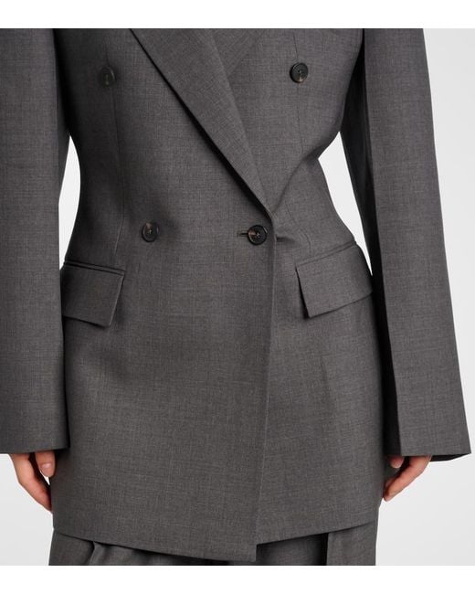 Rohe Black Blazer Hourglass Aus Wolle