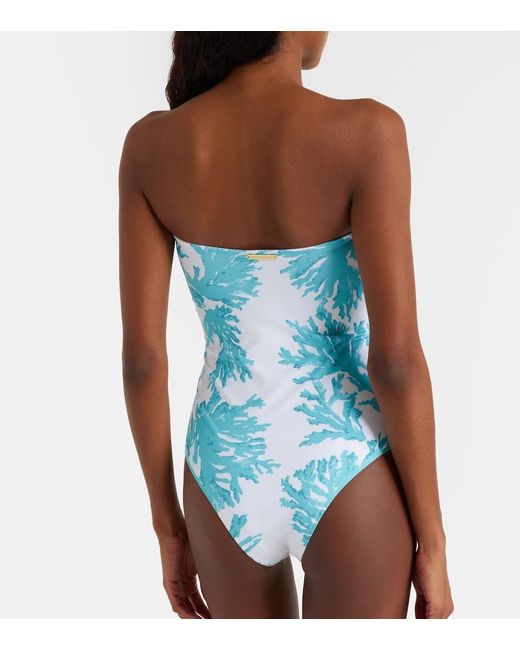 Alexandra Miro Blue Iris Printed Swimsuit