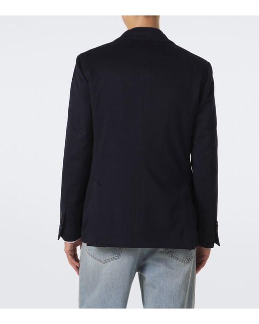 Lardini Blue Cashmere Blazer for men