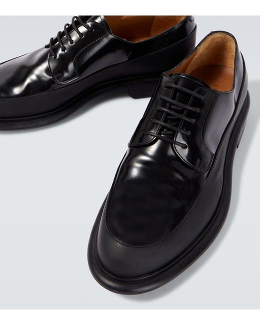 Givenchy Black Leather Derby Shoes for men