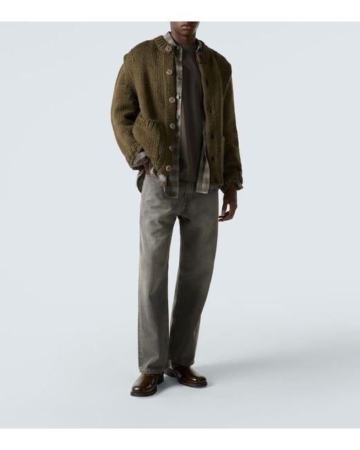 Our Legacy Cardigan Over Aus Wolle Und Alpakawolle in Green für Herren