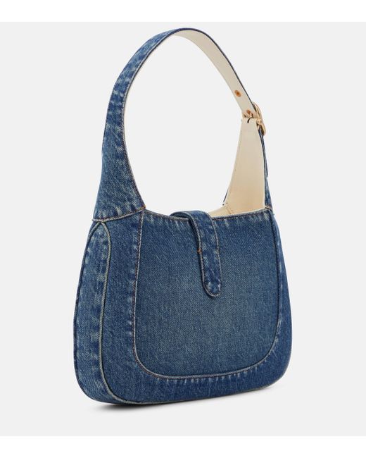 Gucci Blue Jackie Small Denim Shoulder Bag