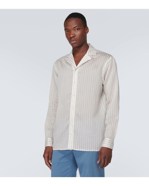Giorgio Armani White Lyocell-blend Shirt for men