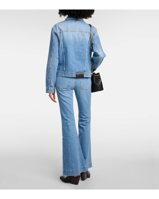 Stella McCartney Blue Falabella Chain-detail Denim Jacket