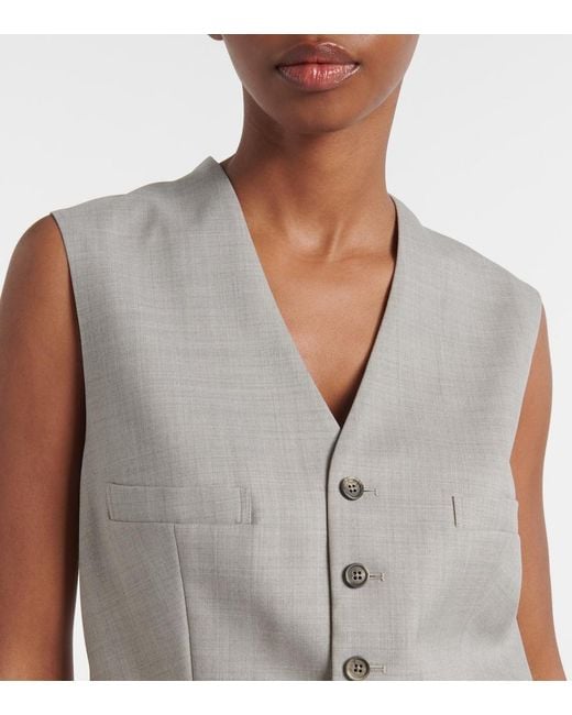 Ralph Lauren Gray Jaiden Wool Vest