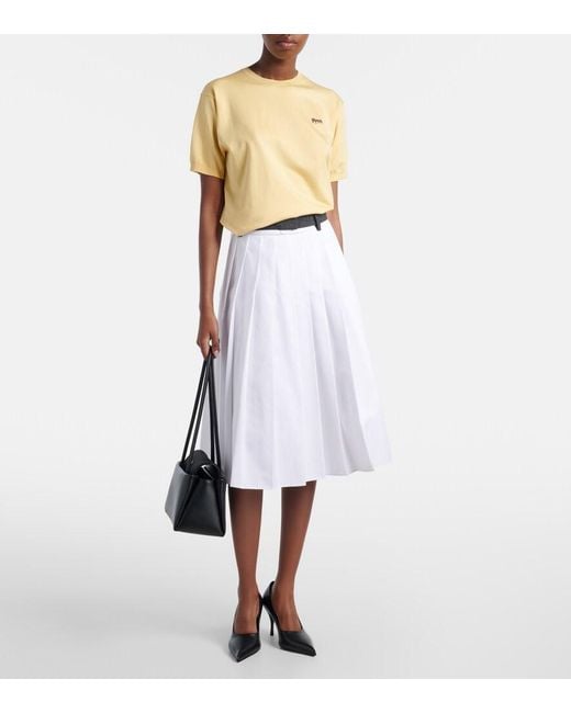 Prada Natural Logo Silk-Blend Sweater