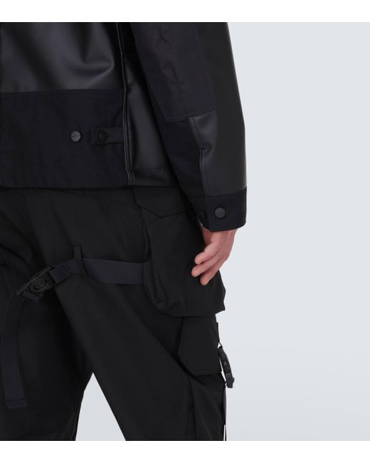 Junya Watanabe Black X Carhartt Faux Leather Jacket for men