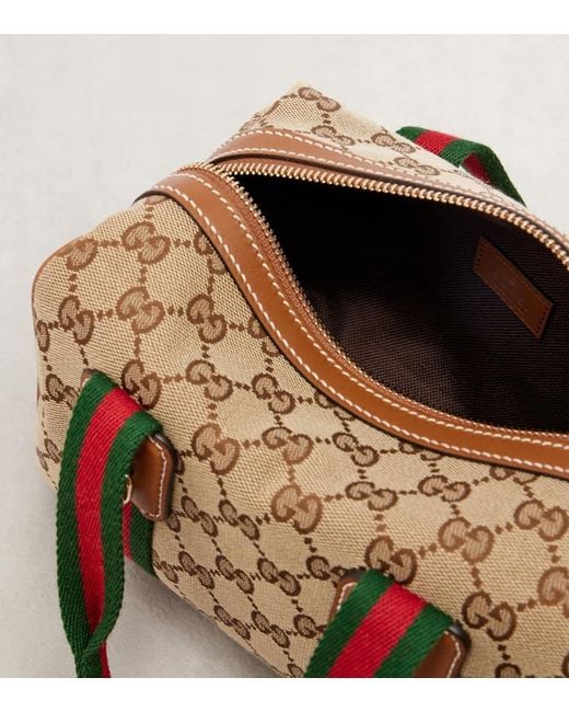 Gucci Brown Mini Gg Canvas Crossbody Bag