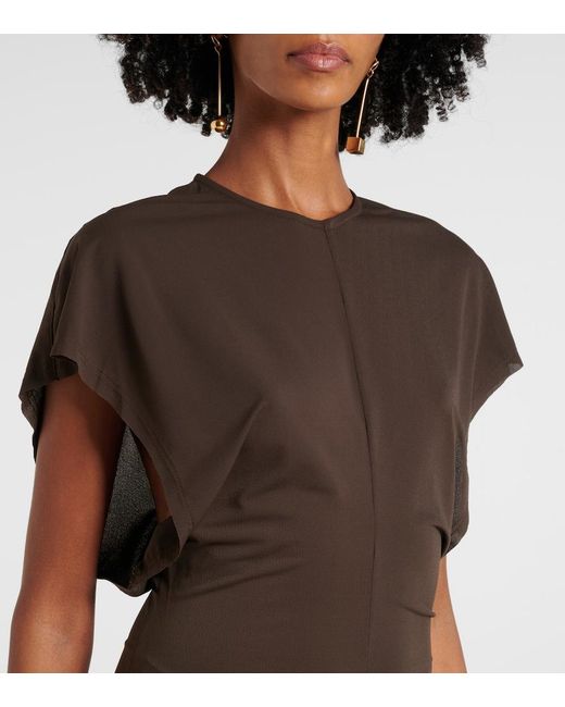 Faithfull The Brand Brown Brita Fringed Minidress