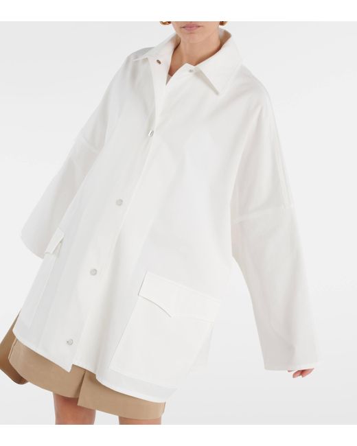Veste oversize en coton Totême  en coloris White
