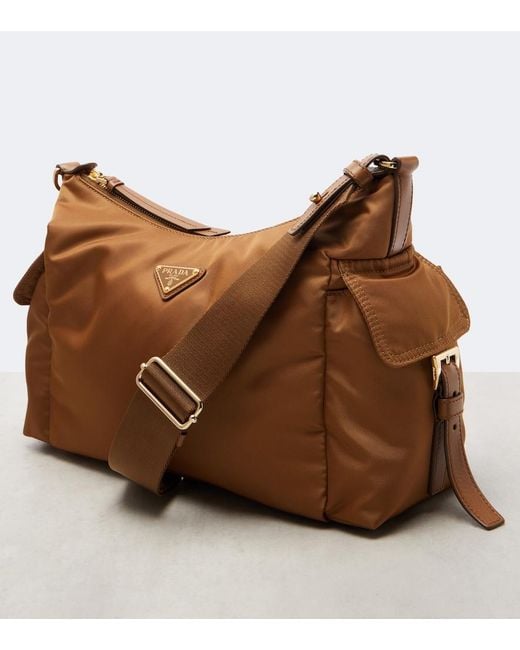 Prada Brown Explore Re-Nylon Large Shoulder Bag
