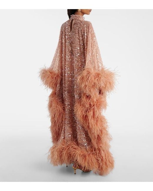 Cafetan Casta Diva Sublime En Tulle A Sequins ‎Taller Marmo en coloris Pink