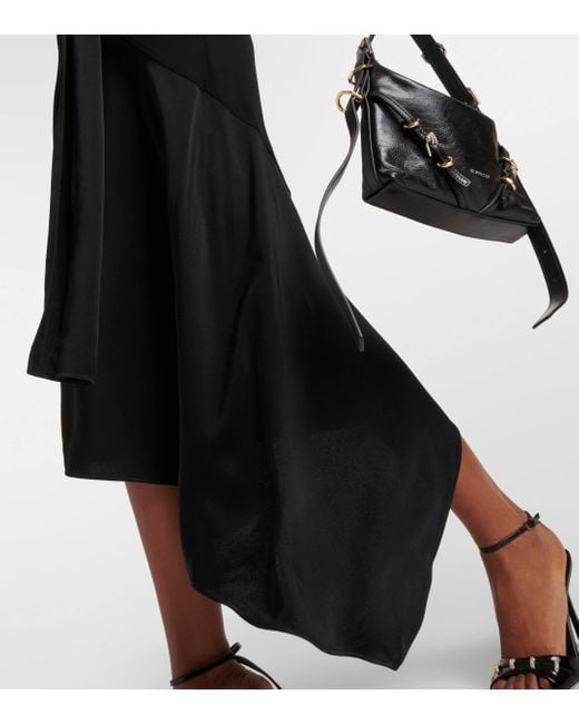 Robe midi en crepe Givenchy en coloris Black