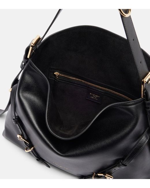 Givenchy Black Schultertasche Voyou Medium Aus Leder