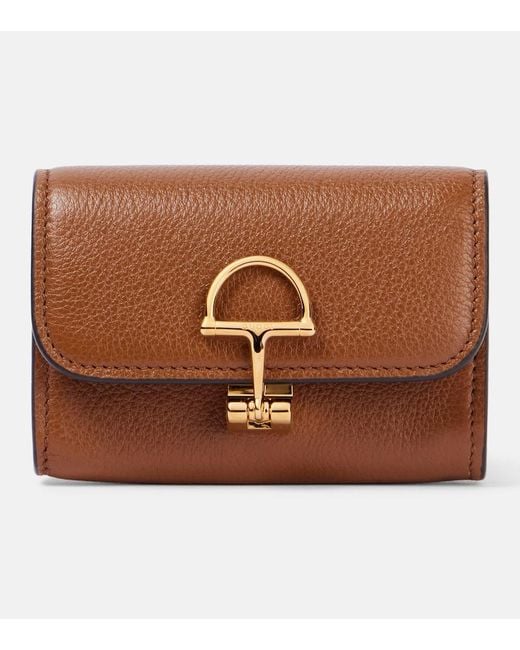 Gucci Brown Softbit Card Case, Leather