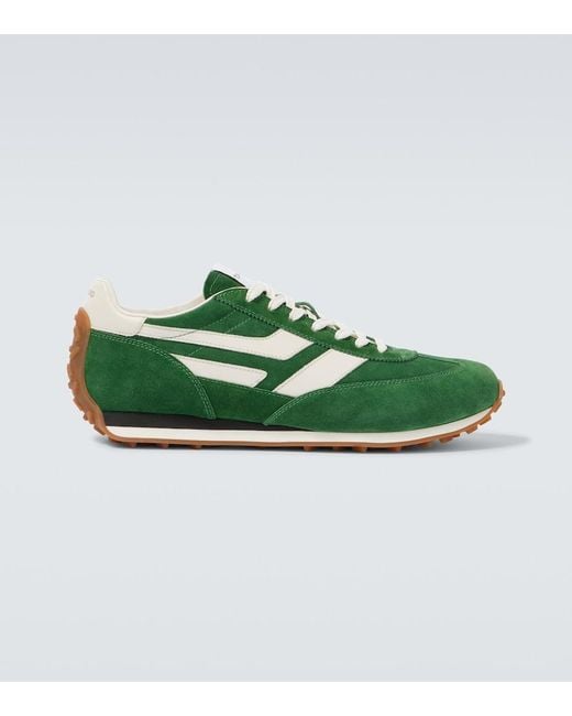 Tom Ford Green Mick Suede Sneakers for men